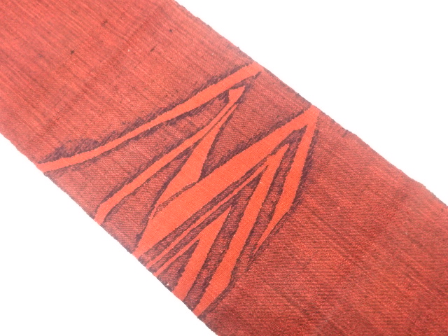 JAPANESE NAGOYA OBI / MAWATA TSUMUGI / WOVEN ABSTRACT